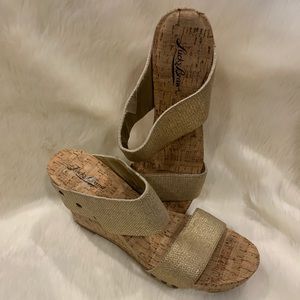 Lucky Brand cork platform shoe Size 9 1/2